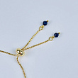 Браслет регулируемый из Лазурита, Иолита и Содалита