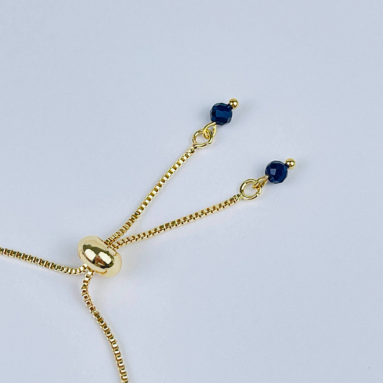 Браслет регулируемый из Лазурита, Иолита и Содалита, Артикул: 117957 - изображение товара №3