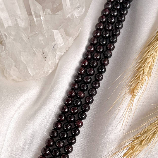 Бусины для украшений из Граната (60 бусин), Артикул: 099144 - изображение товара №3