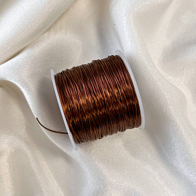 Резинка для браслетов коричневая (60 метров)