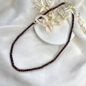 Бусы из Граната огранка