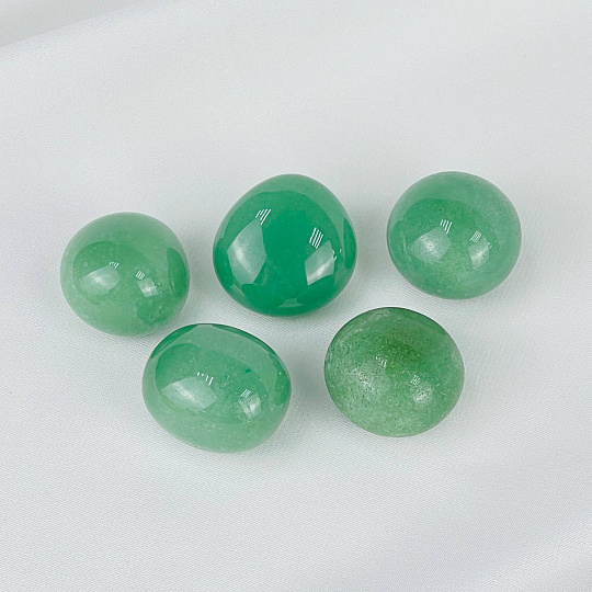Галтовка из зеленого Авантюрина (10 шт), Артикул: 118074 - изображение товара №2