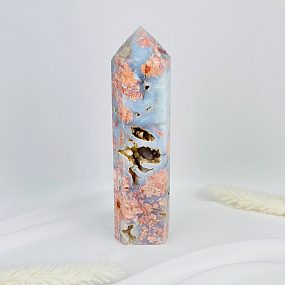 Кристалл из розового цветочного Агата, Артикул: 117074 - изображение товара №1