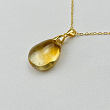 Кулон на цепочке из Цитрина