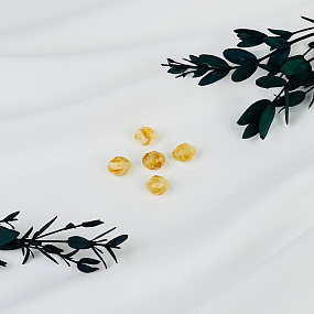 Бусины для украшений из Цитрина (5 шт), Артикул: 116738 - изображение товара №1