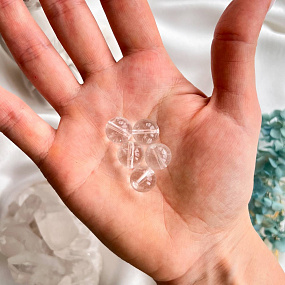 Бусины для украшений из Горного Хрусталя (5 шт)