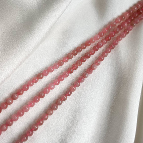 Бусины для украшений из мадагаскарского Розового кварца