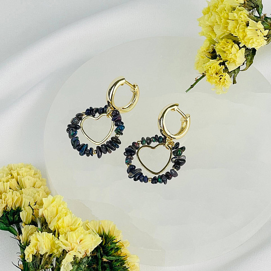 Серьги из Опала, Артикул: 117221 - изображение товара №2