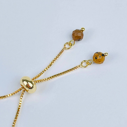 Браслет регулируемый с Яшмой, Артикул: 117851 - изображение товара №3