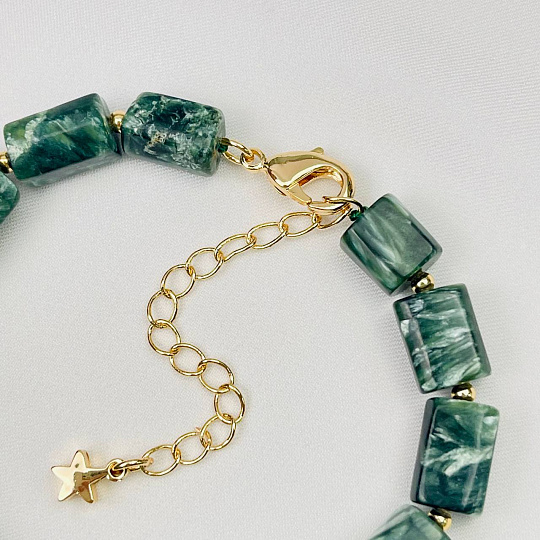 Браслет из Серафинита, Артикул: 112410 - изображение товара №4