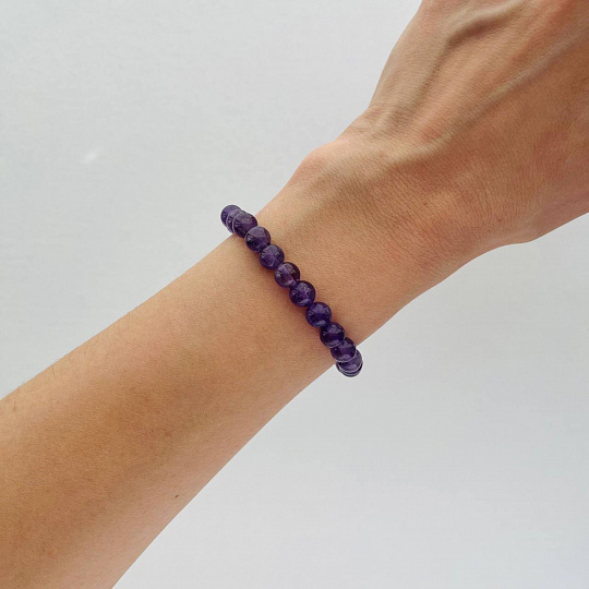 Браслет из Аметиста "В", Артикул: 099901 - изображение товара №2