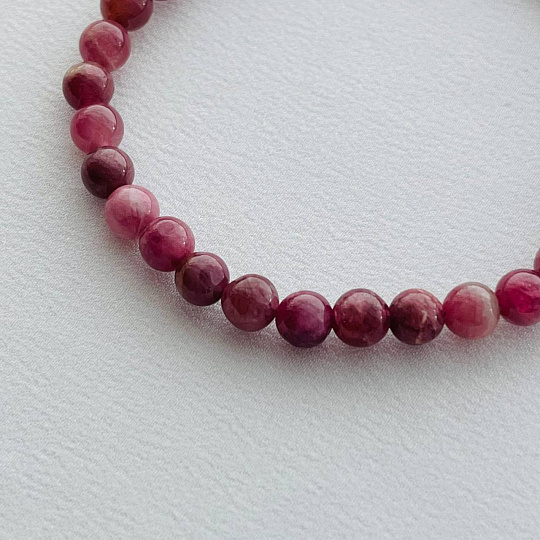 Браслет из розового Турмалина, Артикул: 099854 - изображение товара №2
