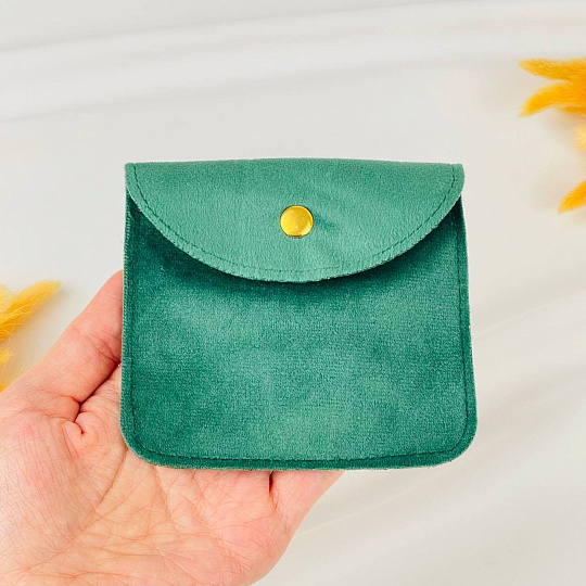 Мешочек: Бархат зеленый 1 шт., Артикул: 116499 - изображение товара №2
