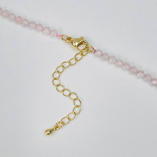 Колье из Розового кварца и Амазонита, Артикул: 115636 - изображение товара №3