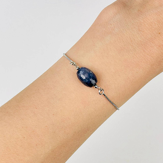 Браслет регулируемый с Сапфиром, Артикул: 116600 - изображение товара №1