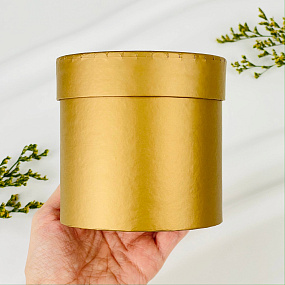 Подарочная коробка золотоая под шар, Артикул: 116523 - изображение товара №2