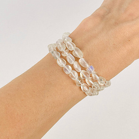 Бусины для украшений из Лунного камня (галтовка), Артикул: 117048 - изображение товара №2