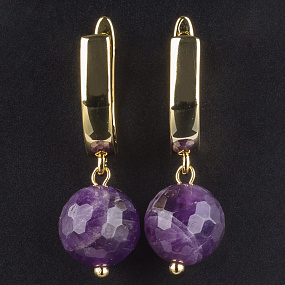 Серьги с Аметистом