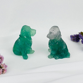 Фигурка Собака из Флюорита