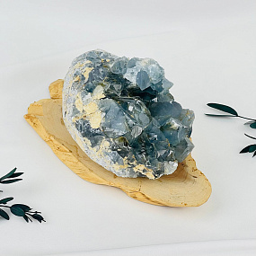 Друза Целестина на подставке, Артикул: 117688 - изображение товара №1