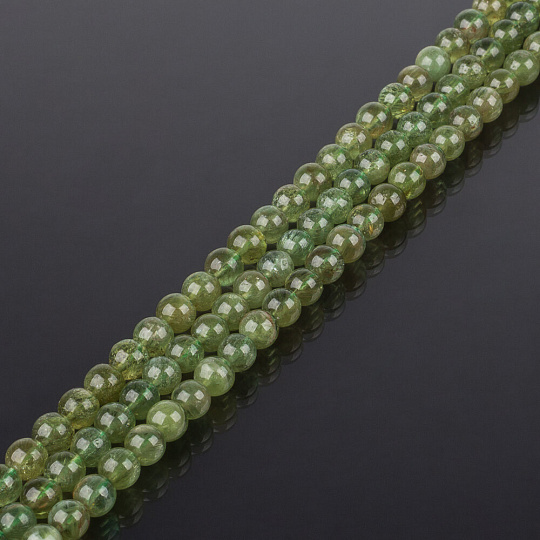 Бусины для рукоделия из Апатита зеленого, Артикул: 083464 - изображение товара №1