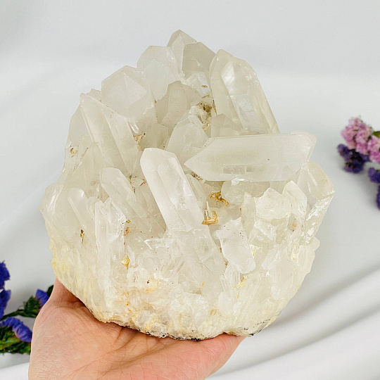 Друза Горного хрусталя на подставке, Артикул: 070039 - изображение товара №3