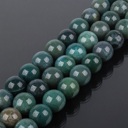 Бусины для украшений из Агата мохового (32 бусины), Артикул: 088843 - изображение товара №1