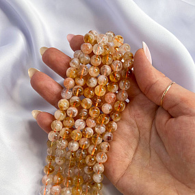 Бусины для украшений из Цитрина (44 бусины), Артикул: 097512 - изображение товара №2