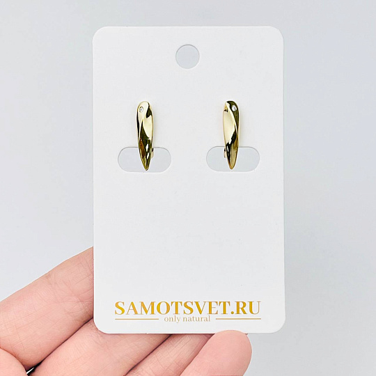Швензы для сережек с Фианитами, Артикул: 056892 - изображение товара №1