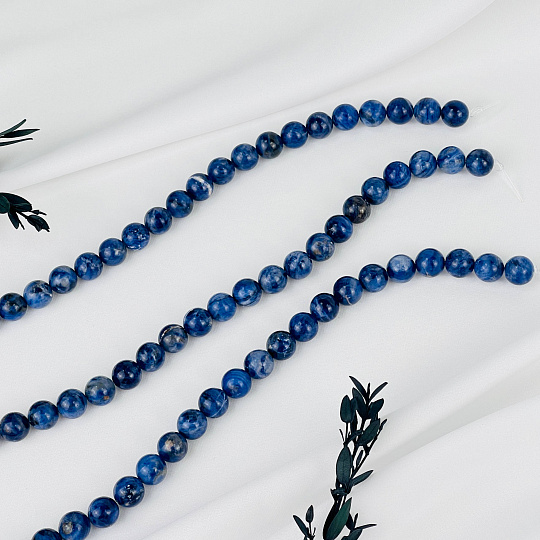 Бусины для украшений из Содалита (36 бусин), Артикул: 061513 - изображение товара №1