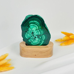 Срез Малахита на подставке, Артикул: 116115 - изображение товара №1