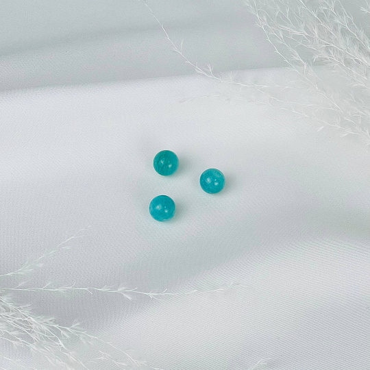 Бусины для украшений из Амазонита (3 шт), Артикул: 117264 - изображение товара №1