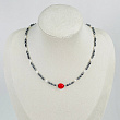 Колье из Жемчуга, Гематита и Коралла