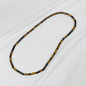 Бусы мужсике из Тигрового глаза и Агата