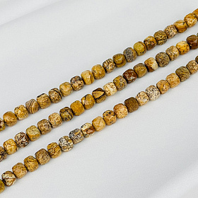 Бусины для украшений из песочной Яшмы (50 бусин)