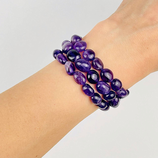 Бусины для украшений из Аметиста (галтовка), Артикул: 074347 - изображение товара №2