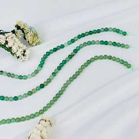 Бусины для украшений из Авантюрина (60 бусин), Артикул: 078115 - изображение товара №3