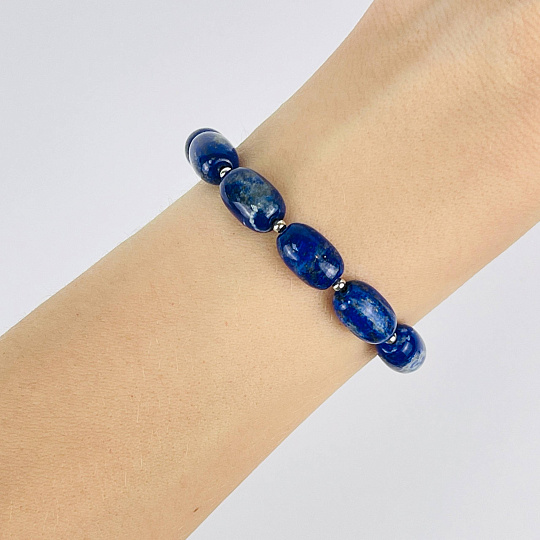 Браслет регулируемый из Лазурита, Артикул: 117813 - изображение товара №2