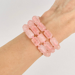 Бусины для украшений из Розового кварца, Артикул: 076617 - изображение товара №2