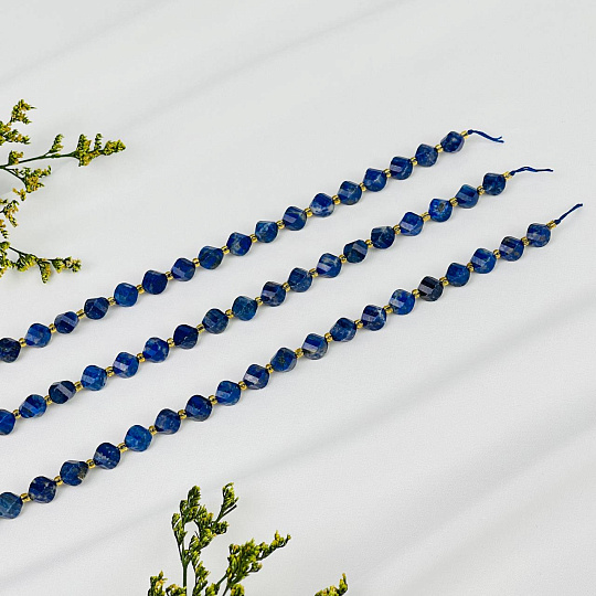 Бусины для украшений из Лазурита (35 бусин), Артикул: 076409 - изображение товара №3