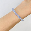 Браслет из камня Голубой агат