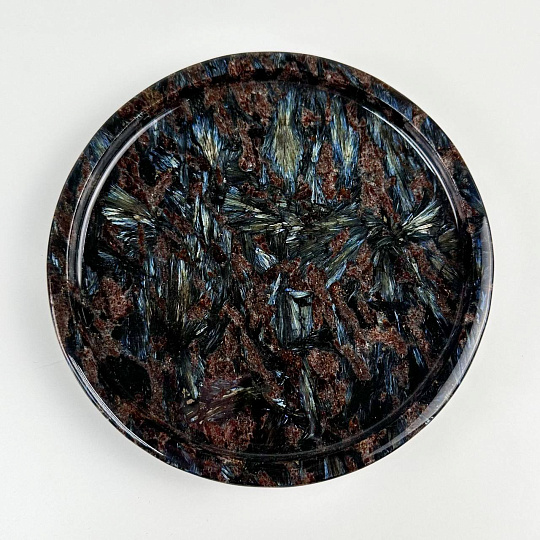 Блюдо из Арфведсонита (Нуумит), Артикул: 117112 - изображение товара №1