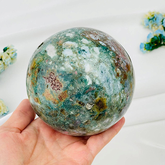 Шар из океанической Яшмы, Артикул: 086061 - изображение товара №2