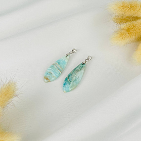 Кулон из голубого карибского Кальцита