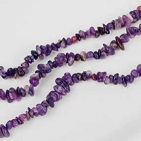 Бусины для украшений из Лепидолита крошка, Артикул: 116775 - изображение товара №3