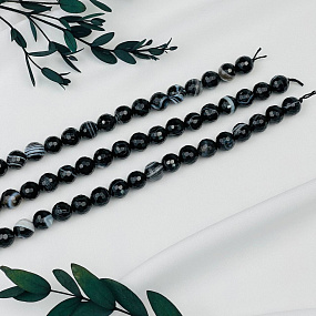 Бусины для украшений из полосатого Агата, Артикул: 039993 - изображение товара №3