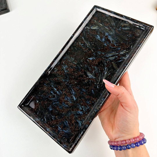 Блюдо из Арфведсонита (Нуумит), Артикул: 117109 - изображение товара №3