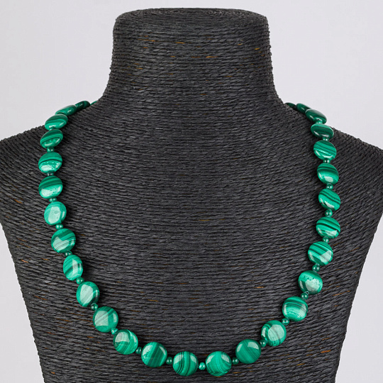 Бусы Малахит (Африка), Артикул: 052027 - изображение товара №1