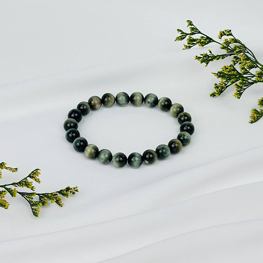 Браслет из Соколиного глаза, Артикул: 074310 - изображение товара №3