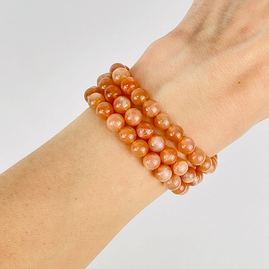 Бусины для украшений из Лунного камня (60 бусин), Артикул: 063669 - изображение товара №2